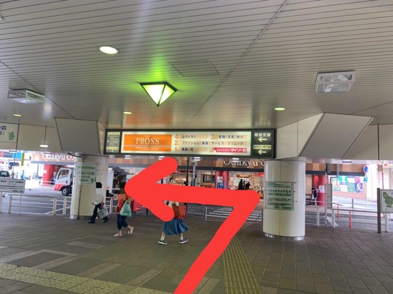 ①大和駅相鉄改札を左に曲がって下さい